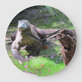Komodo Dragon Clock Stor Klocka