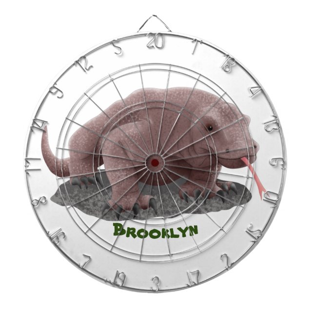 Komodo dragon illustration darttavla (Framsidan)