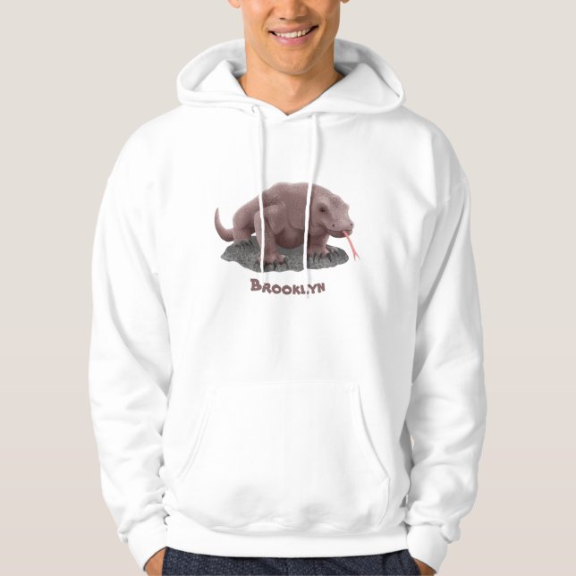 Komodo dragon illustration hoodie (Framsida)
