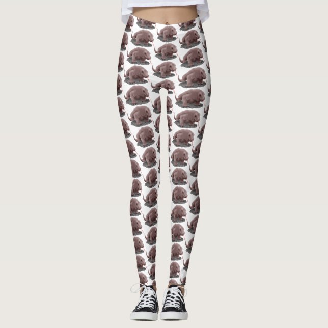 Komodo dragon illustration leggings (Framsida)