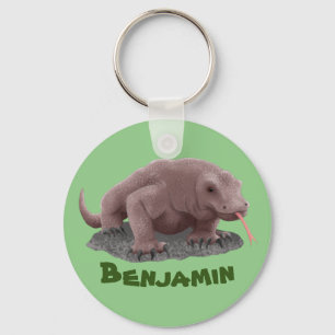 Komodo dragon illustration nyckelring