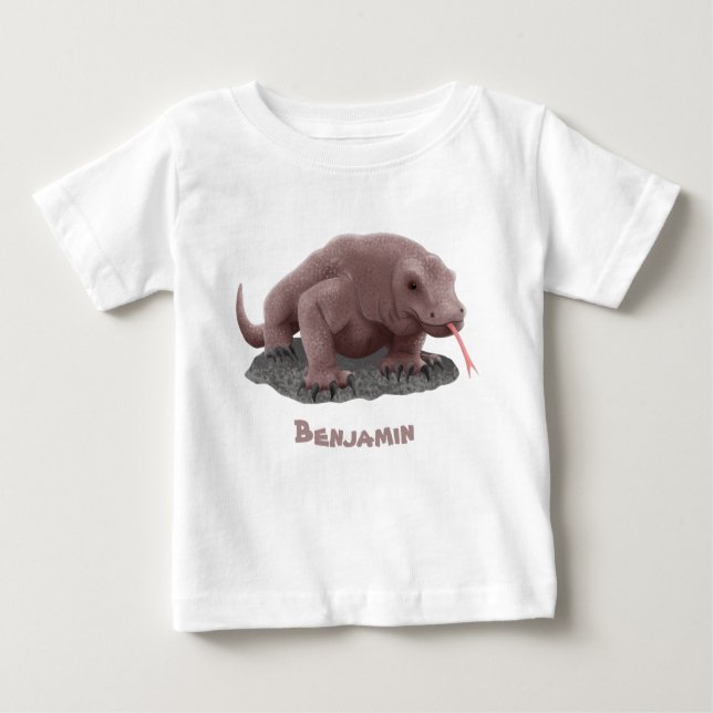 Komodo dragon illustration t shirt (Framsida)
