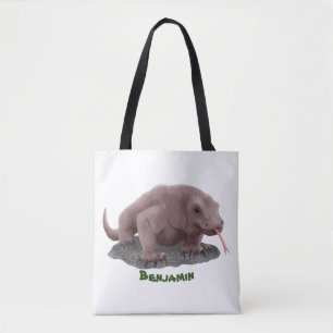 Komodo dragon illustration tygkasse