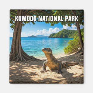 Komodo Dragon Indonesia nationalpark Magnet