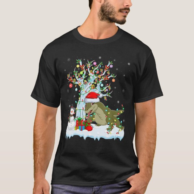 Komodo Dragon Julafton Träd Lighting Komodo Dragon T Shirt (Framsida)