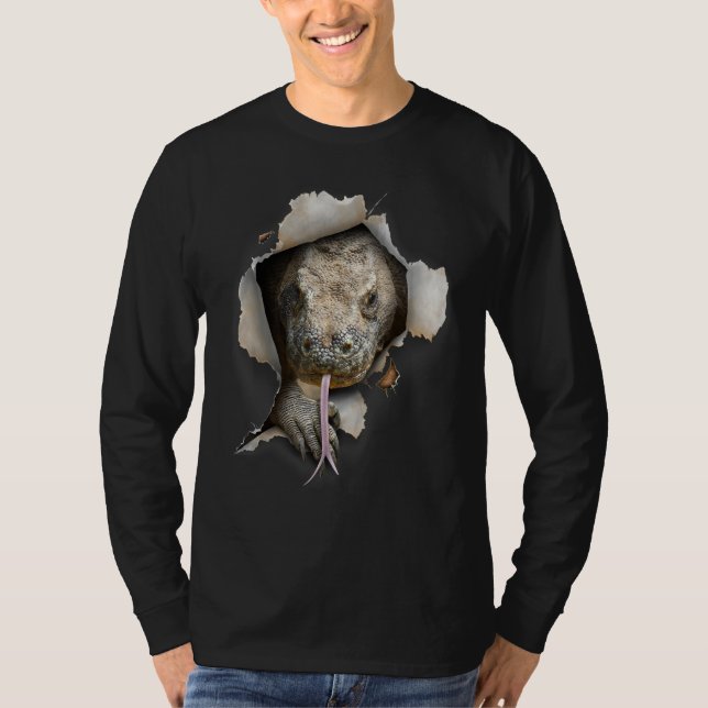 Komodo Dragon  Komodo Reptile Lizard Komodo Dragon T Shirt (Framsida)