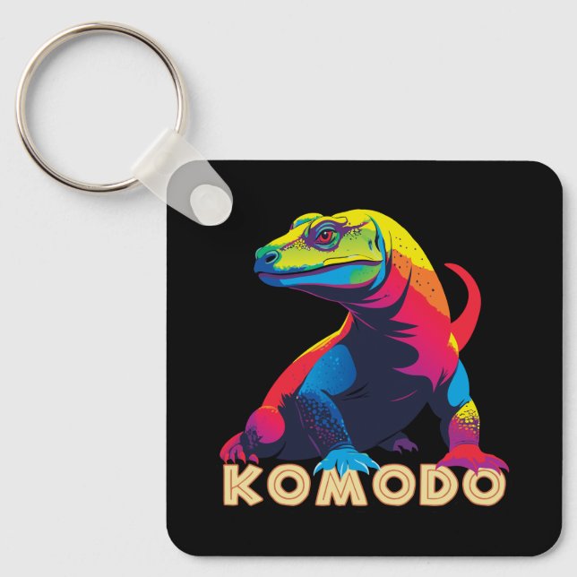 Komodo Dragon Nyckelring (Framsida)