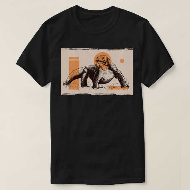 Komodo Dragon Pullover T Shirt (Design framsida)