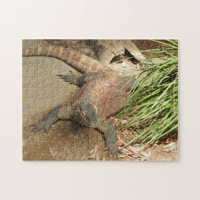Komodo Dragon Puzzle Pussel (Horisontell)