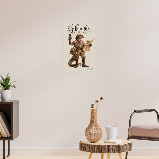 Komodo Dragon Utforskare Poster (Vardagsrum 3)