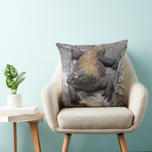Komodo-drake klipphydda scen kudde (Stol)