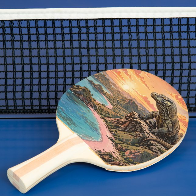 Komodo-drake Kung av ön Pingisracket (Insitu)