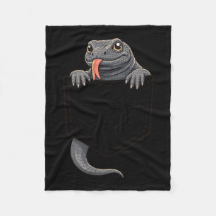 Komodo-dräkt Reptil Ödla Halloween Män Fleecefilt