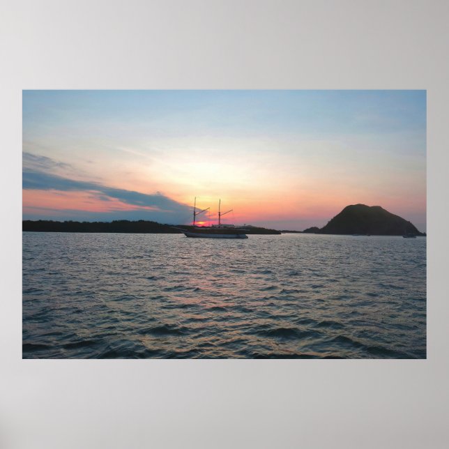 Komodo Frakt och Sunset Poster (Framsidan)