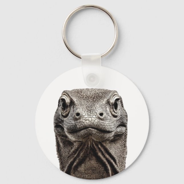 Komodo-huvud Nyckelring (Framsida)
