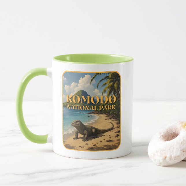 Komodo National Park Indonesia Mugg (Med munk)