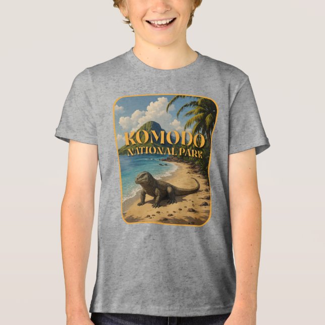 Komodo National Park Indonesia T Shirt (Framsida)