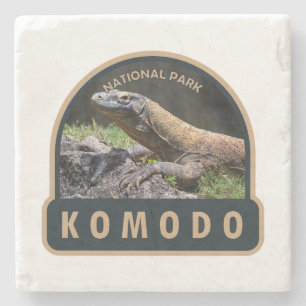 Komodo National Park Indonesia Vintage Stenunderlägg