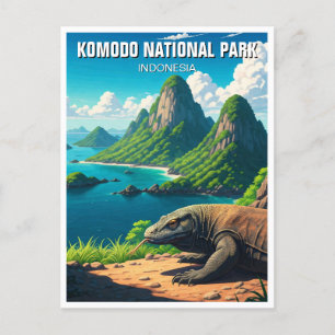 Komodo National Park Indonesia Vykort
