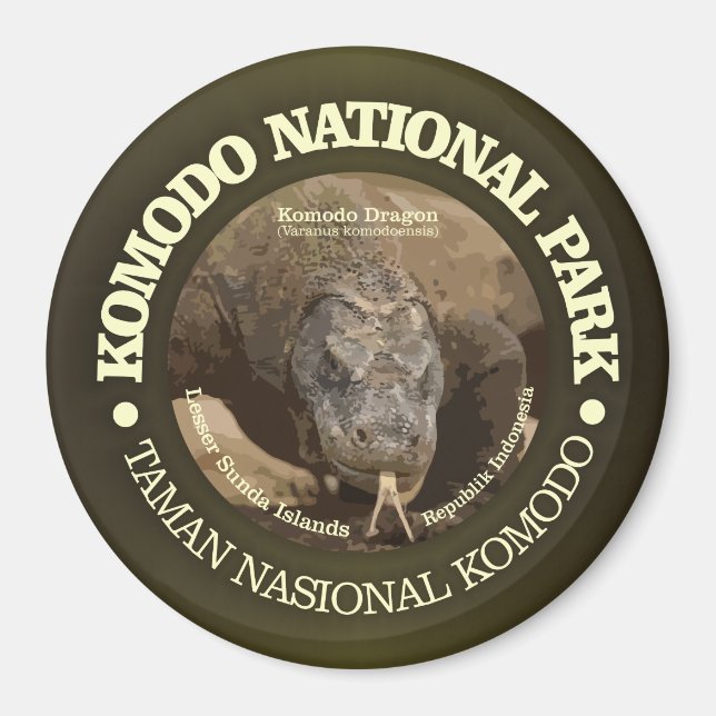Komodo nationalpark magnet (Framsidan)