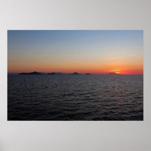 Komodo Sunset Poster