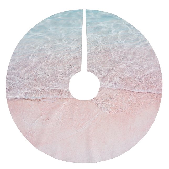 Komodos nationalpark: Rosa Stänk Beach Julgransmatta Borstad Polyester (Framsidan)
