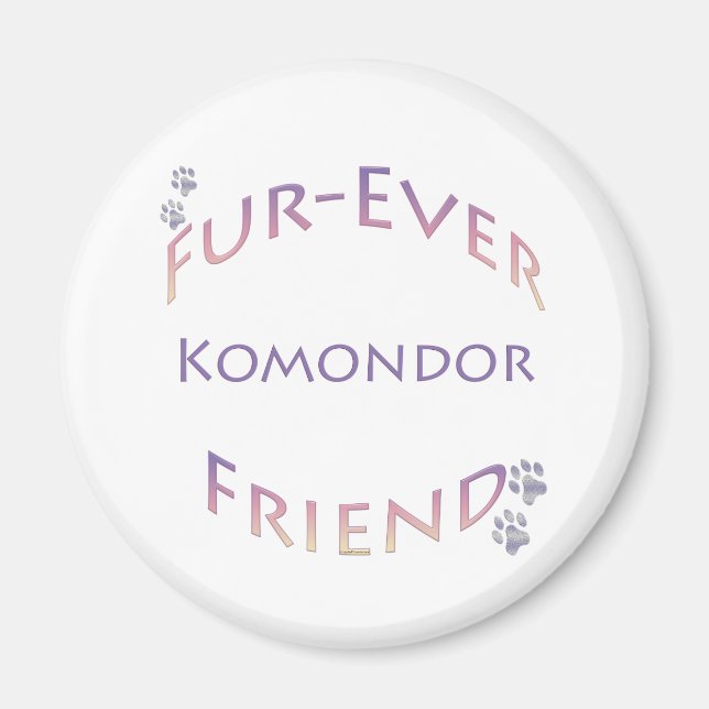 Komondor Furever Magnet (Framsidan)