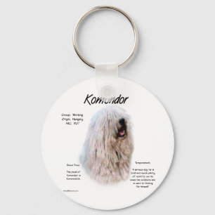 Komondor-historikdesign Nyckelring