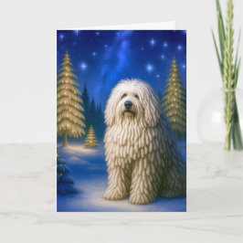 Komondor Holiday Card Helgkort