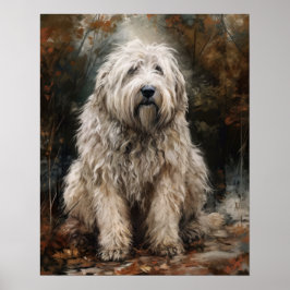 Komondor Hund Art Print Poster