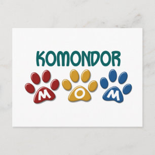 KOMONDOR Mamma Paw Skriv ut 1 Vykort