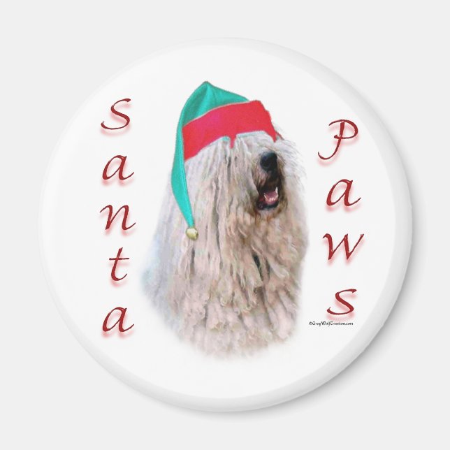 Komondor Santa Tassar Magnet (Framsidan)
