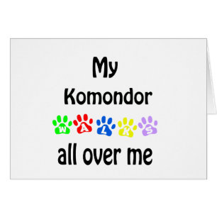 Komondor Walks Design Hälsningskort
