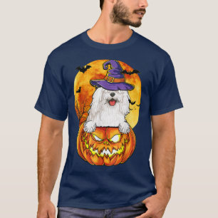 Komondor Witch Pumpkin Halloween Hund älskare Funn T Shirt