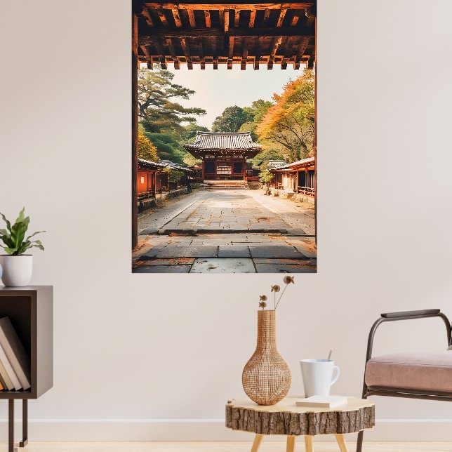 Komorebi - Den Solbelysta Templet Poster (Vardagsrum 3)