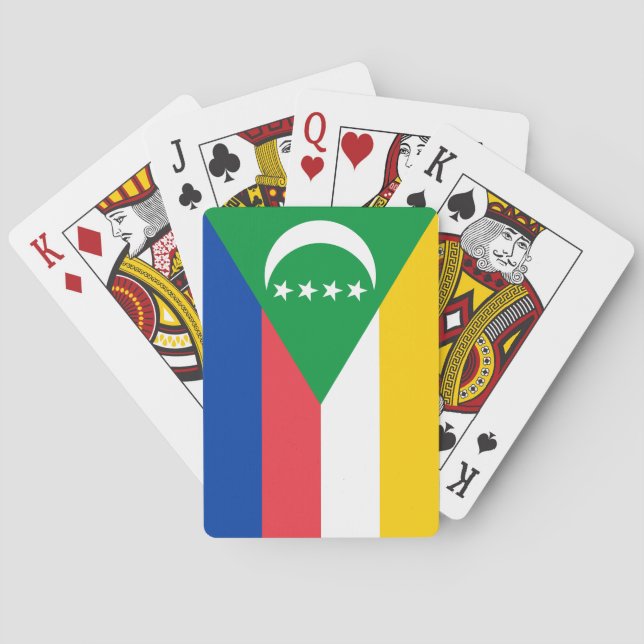 Komorerna Flagga Casinokort (Baksidan)