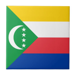Komorerna Flagga Kakelplatta