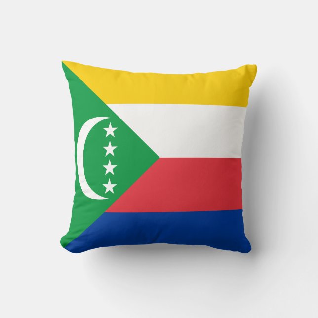 Komorerna Flagga Kudde (Framsida)