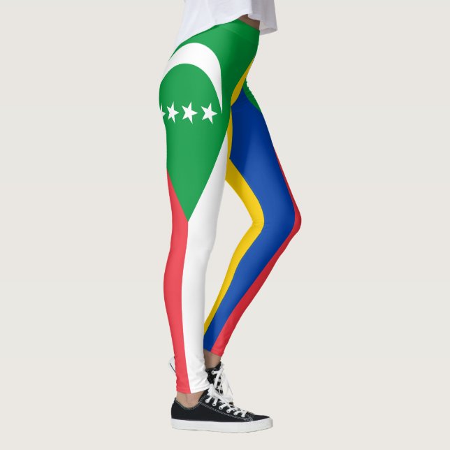 Komorerna Flagga Leggings (Höger)