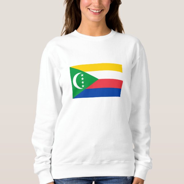 Komorerna Flagga T Shirt (Framsida)