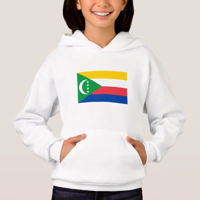 Komorerna Flagga T Shirt (Framsida)