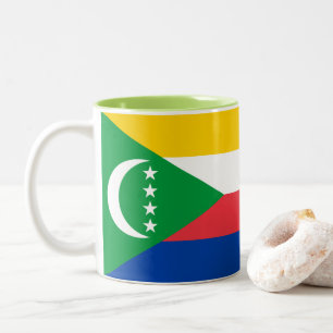 Komorerna Flagga Två-Tonad Mugg