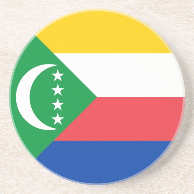 Komorerna Flagga Underlägg (Framsidan)