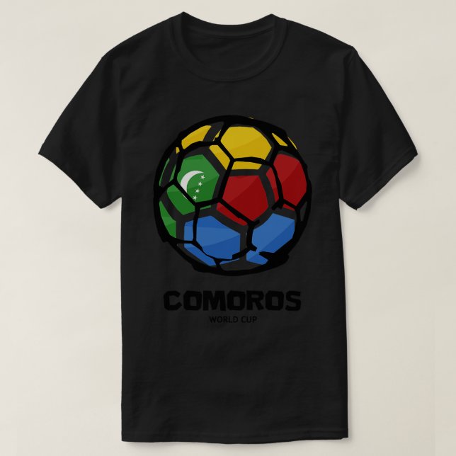 Komorerna Land Flagga T Shirt (Design framsida)