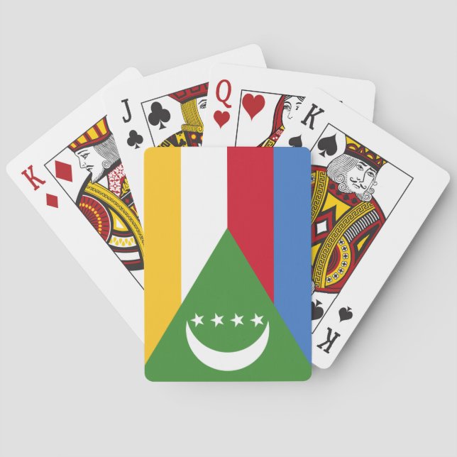Komorernas flagga casinokort (Baksidan)