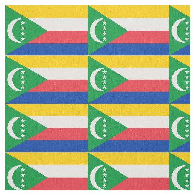 Komorernas flagga tyg (Provkarta)