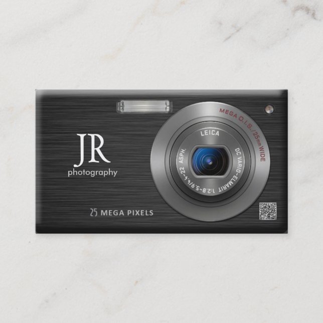 Kompakt fotograf för digital kamera-Professionell Visitkort (Framsida)