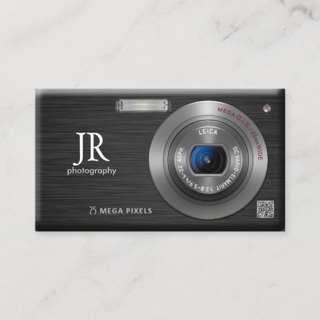 Kompakt fotograf för digital kamera-Professionell Visitkort (Framsida)