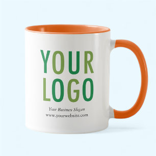 Kompaniets logotyp på reklamkoppar Ingen minsta mä Mugg