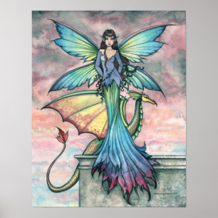 Kompanjong Fairy Drak Konsttryck Poster
